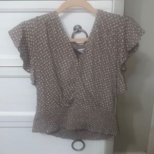 (Never worn) short sleeve purple ish shirt